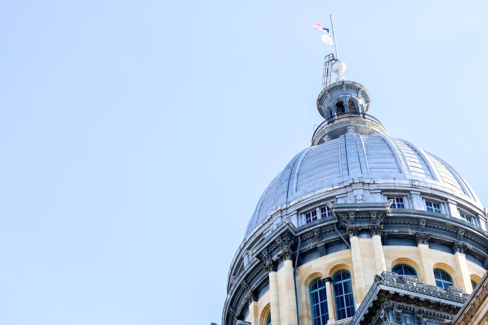 Illinois State Capitol Dome in Springfield 