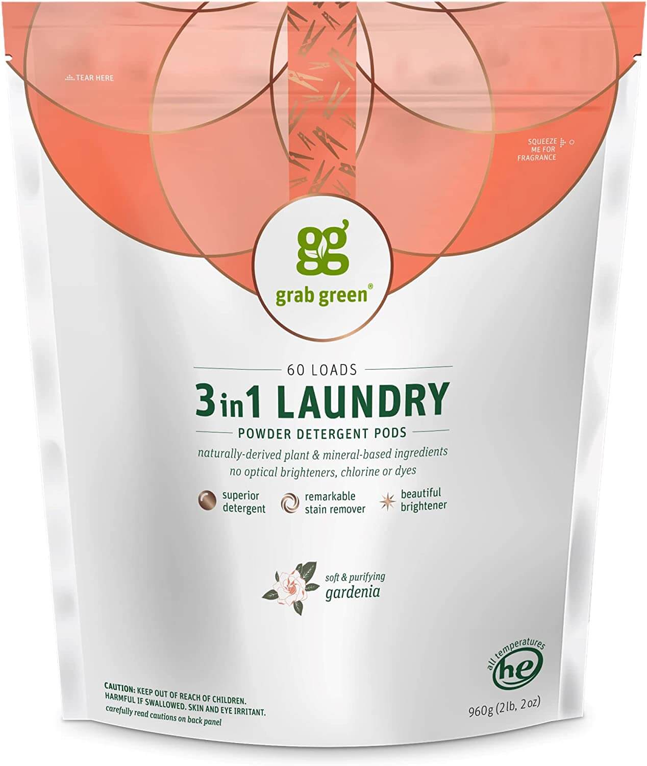 Grab Green 3-in-1 Laundry Detergent Pods