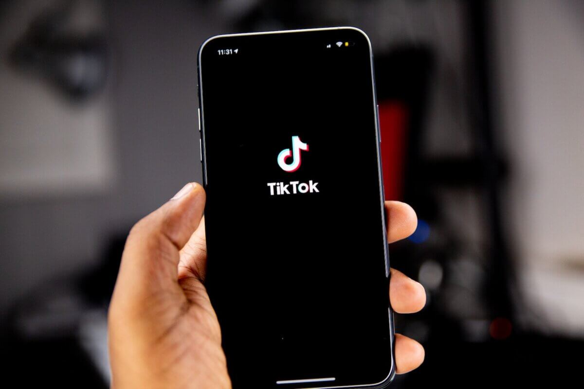 tiktok app on a smartphone