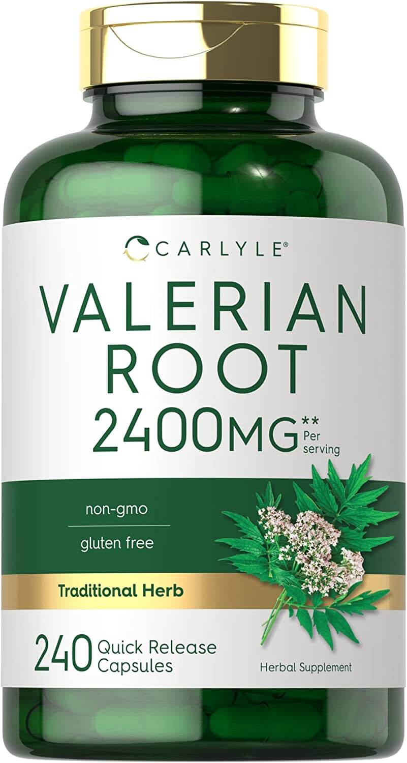 Carlyle Valerian Root Capsules | 240 Pills | High Potency | Non-GMO, Gluten Free | Herb Extract Supplement