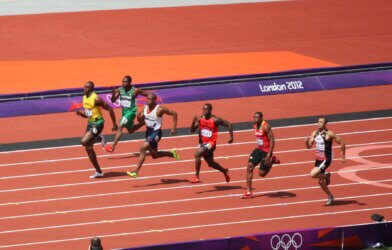 Usain Bolt running