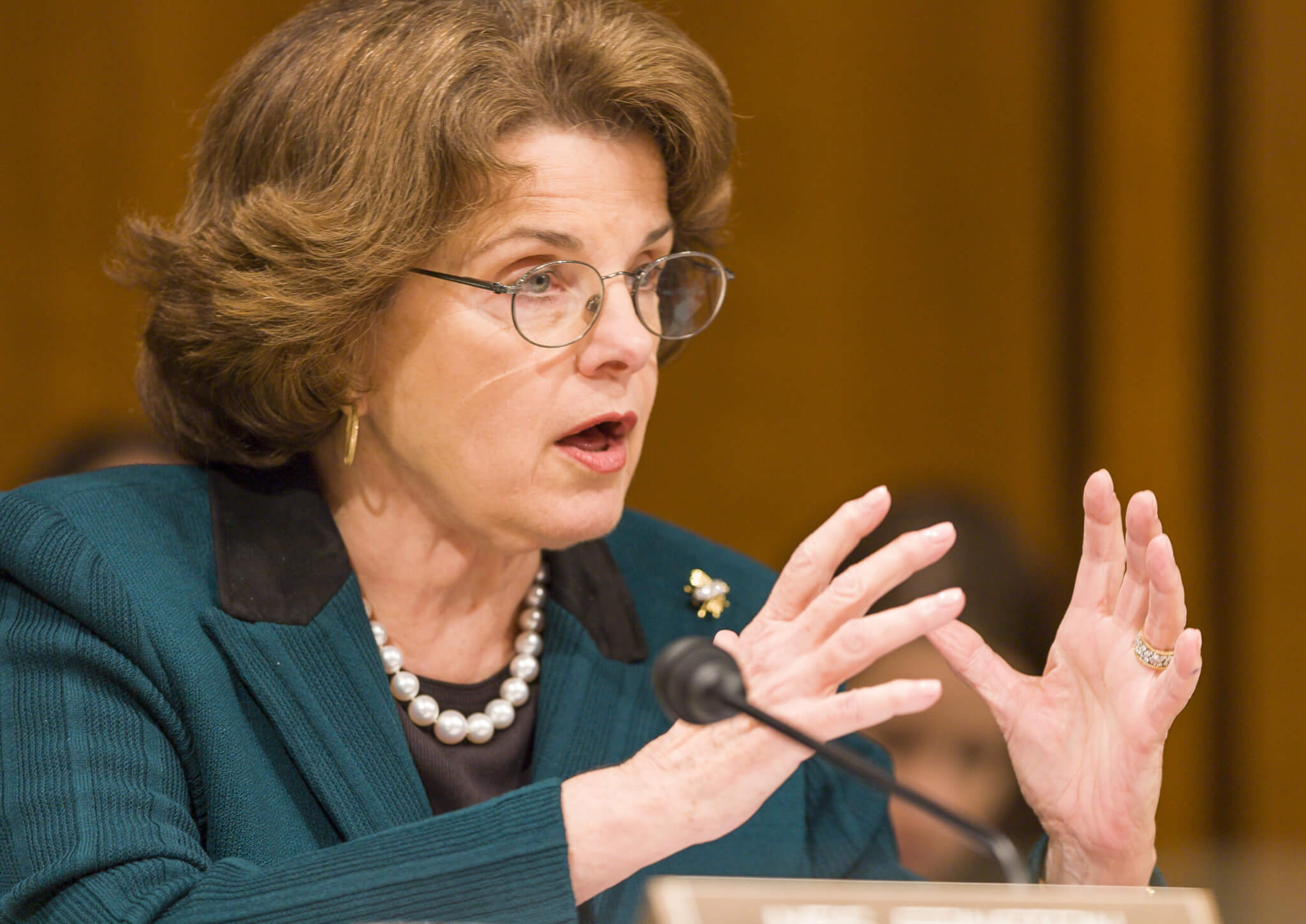 Senator Dianne Feinstein (D-CA), of the the Senate Judiciary Committee, during confirmation hearings for Judge Samuel Alito.