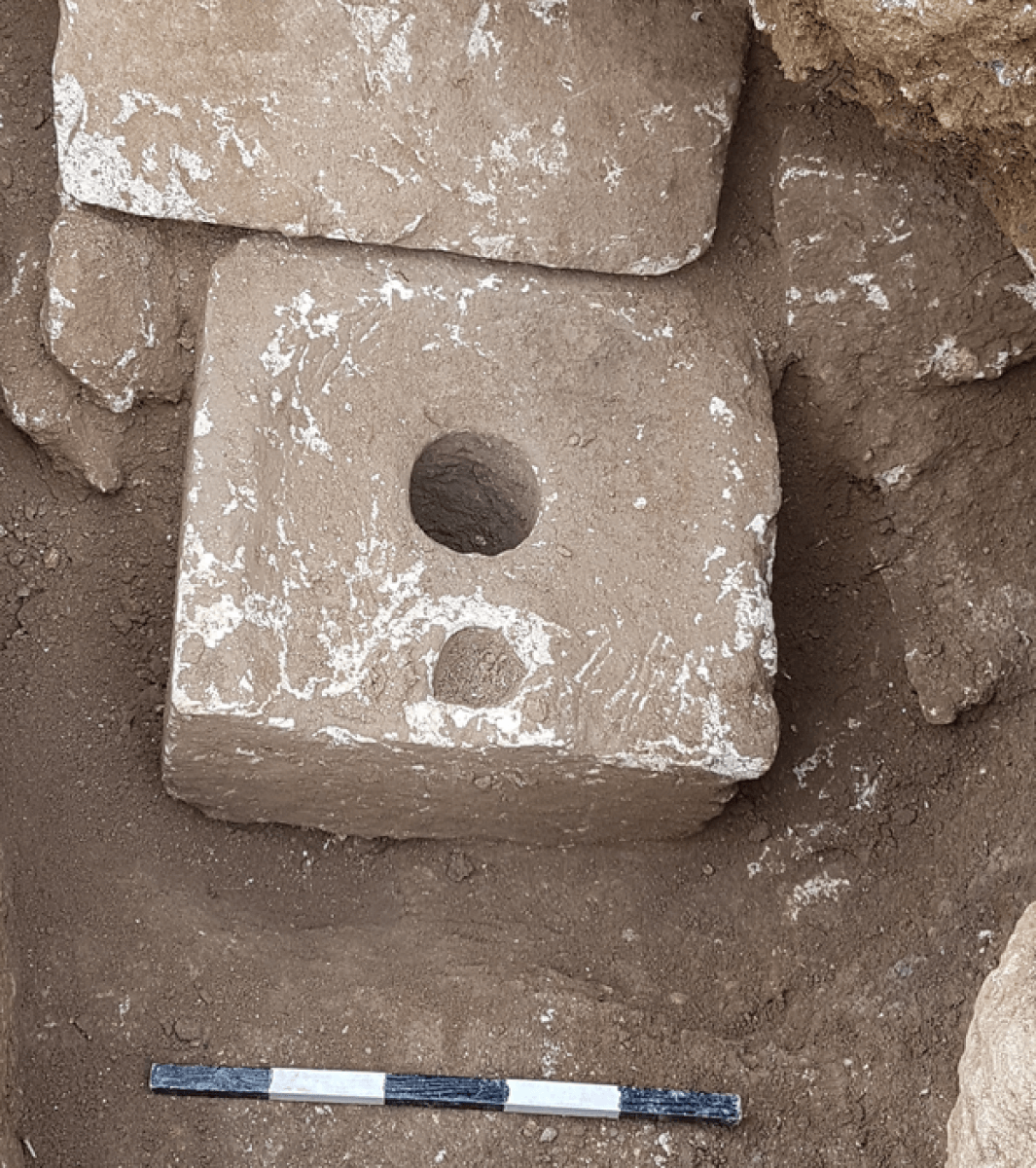 An ancient toilet in Jerusalem