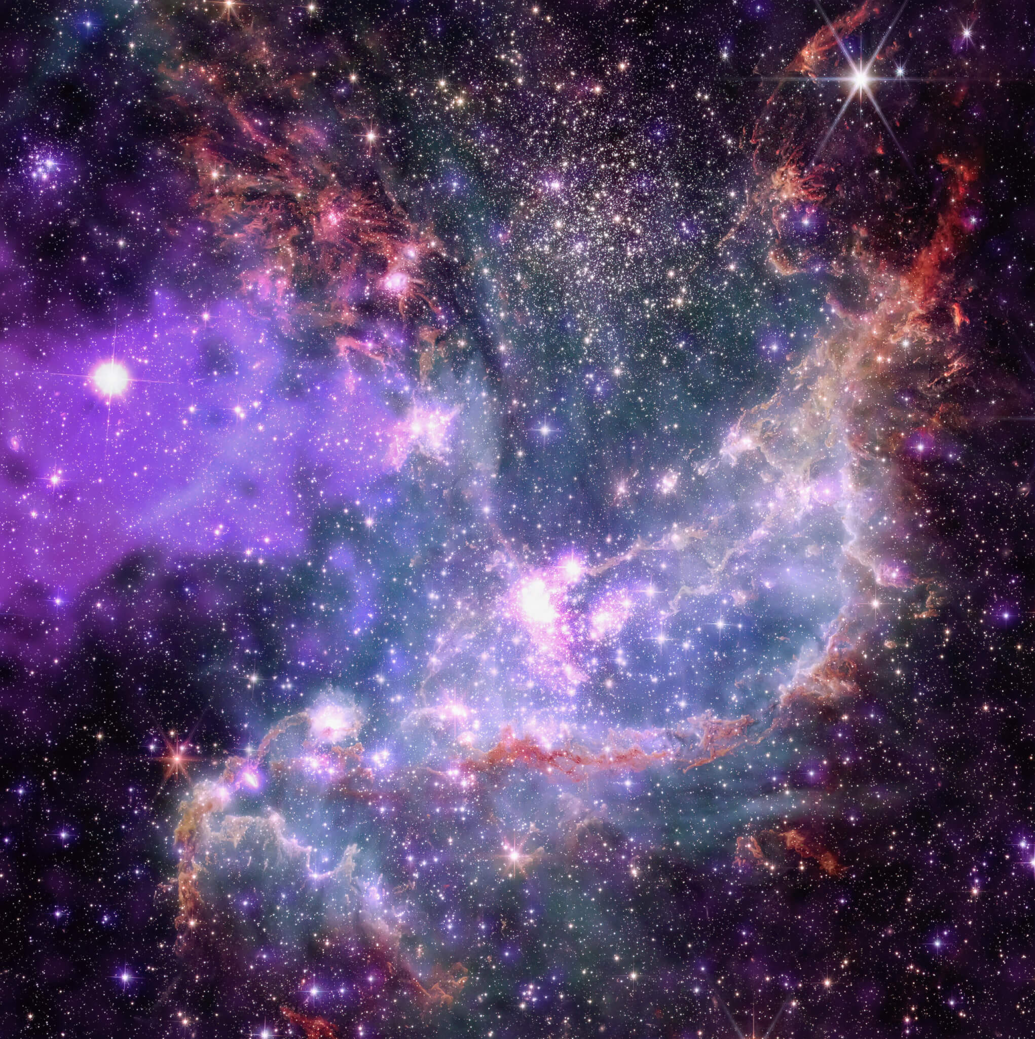 Imagen del cúmulo estelar NGC 346