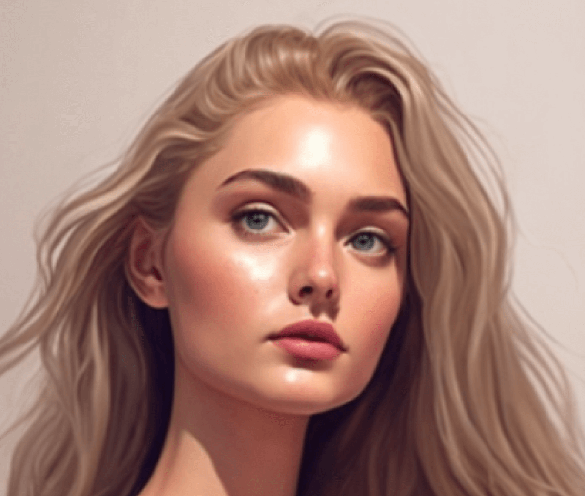 AI Art Generator: Beautiful mature 40 years old woman with thick