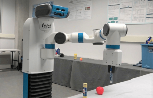 Fetch, the robot used in the research.