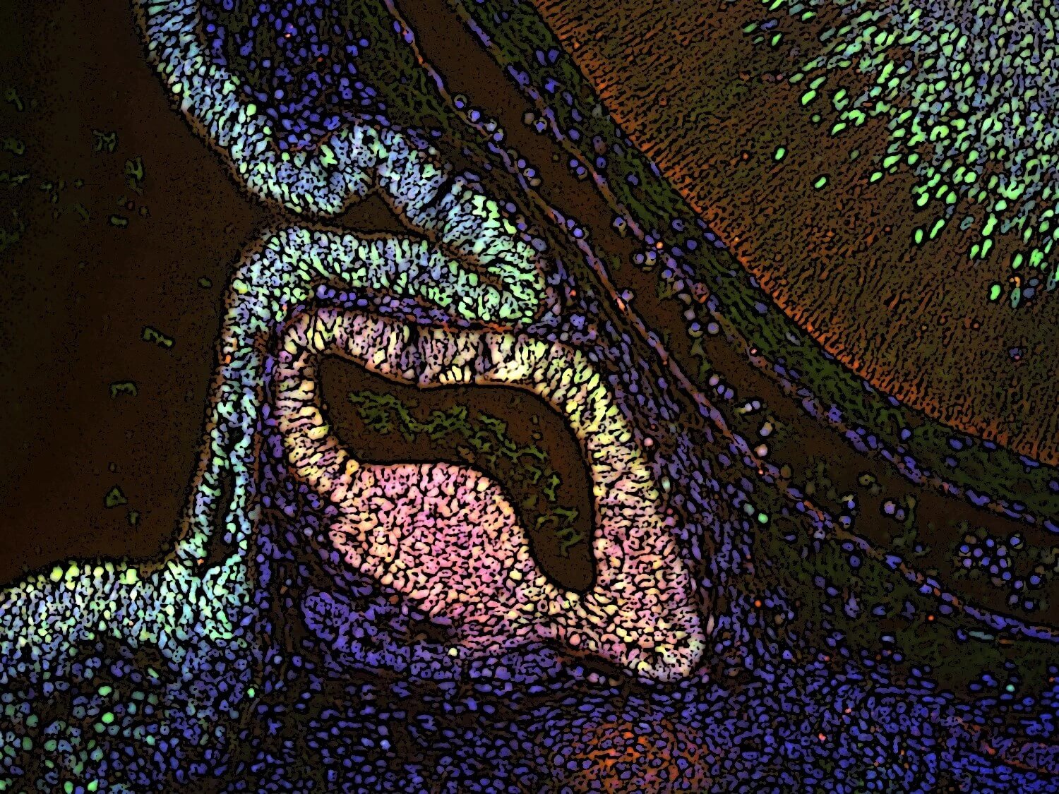 Image of the pituitary gland from the 2023 Endocrine Images Art Competition