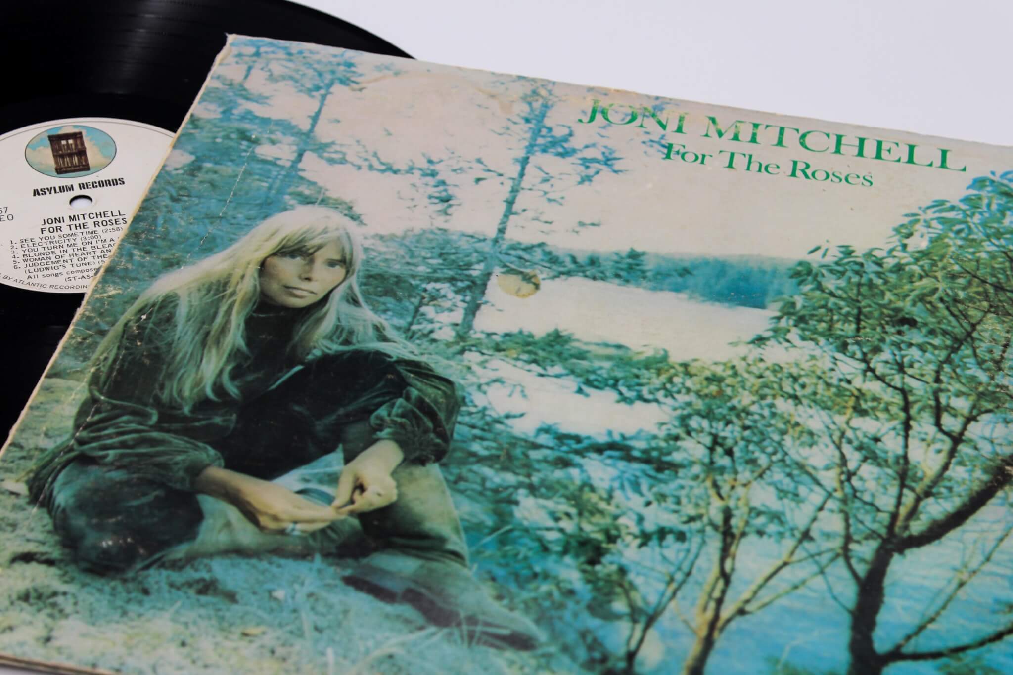 Joni Mitchell's "For The Roses" vinyl record