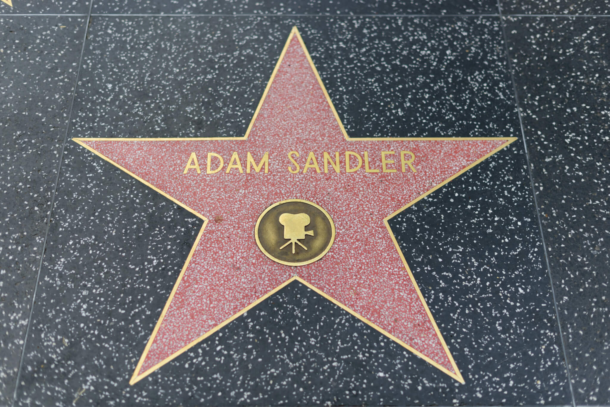 Adam Sandler's Hollywood Walk of Fame star