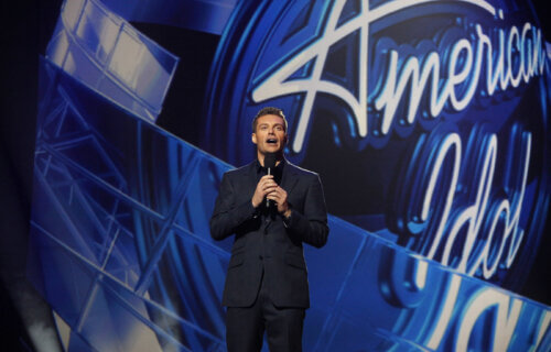 Ryan Seacrest hosting "American Idol"