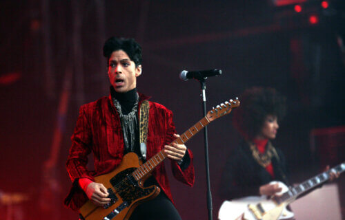 Prince in concert at the annual Sziget Festival in Budapest, Hungary, 2011