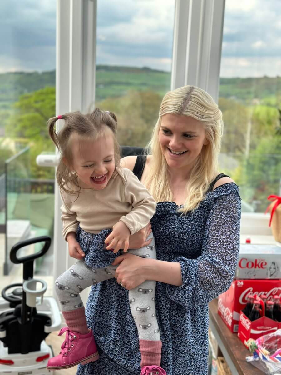 Isla Duffy with her mother Emily