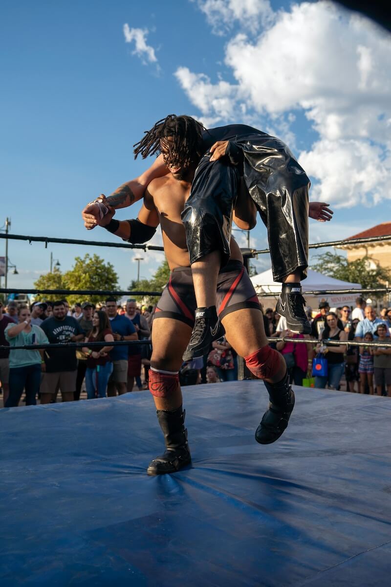 wrestler in ring