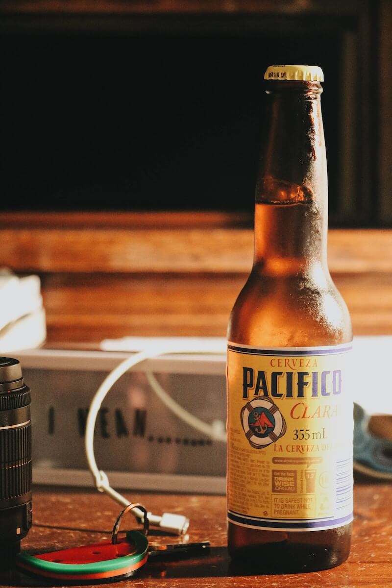 Cerveza Pacifico beer bottle