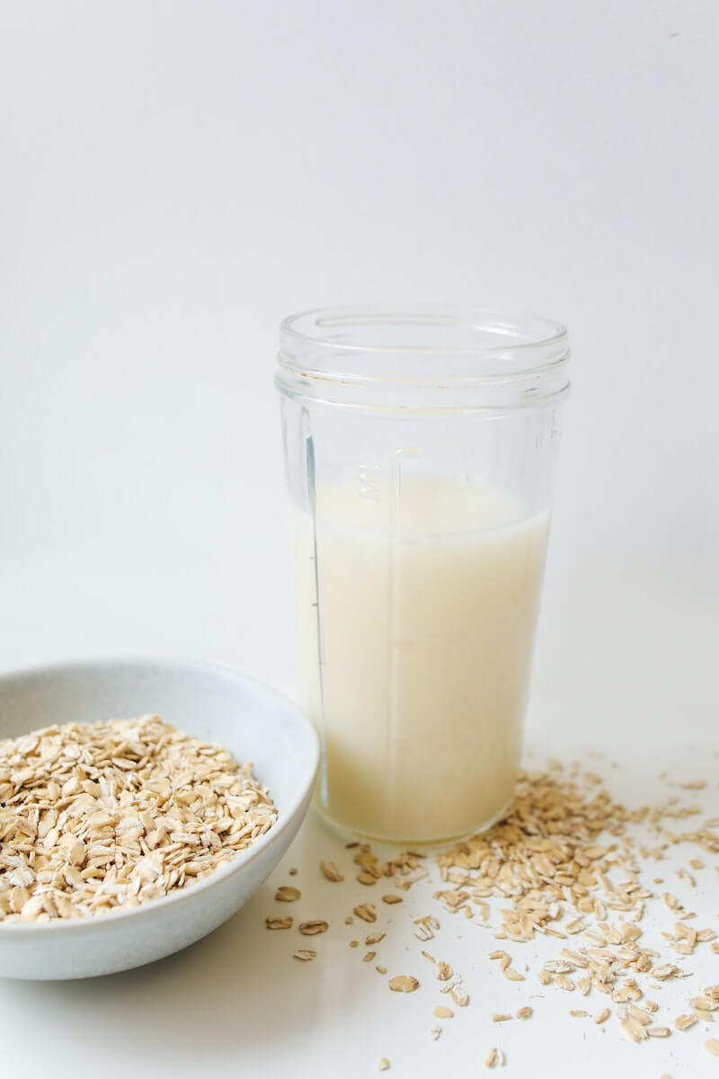 Milk in Clear Glass Jar