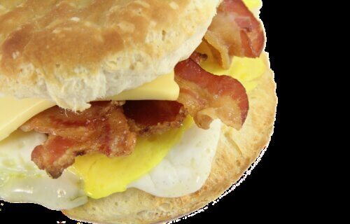bacon egg and cheese biscuit, breakfast, american
