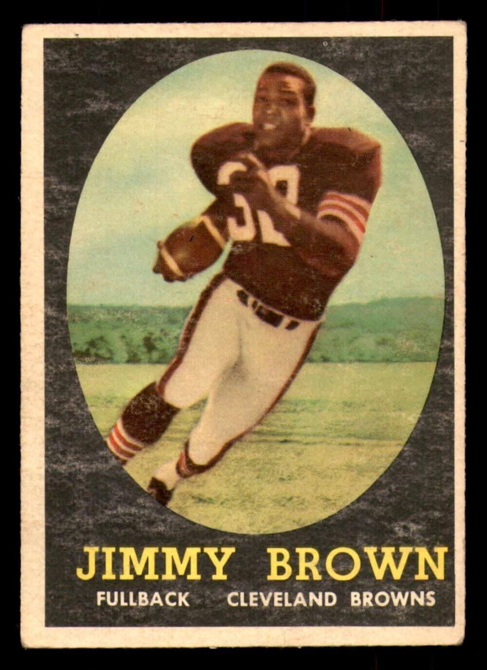 1958 Topps Jim Brown #62 Rookie Card 