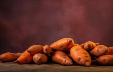 Ripe sweet potatoes