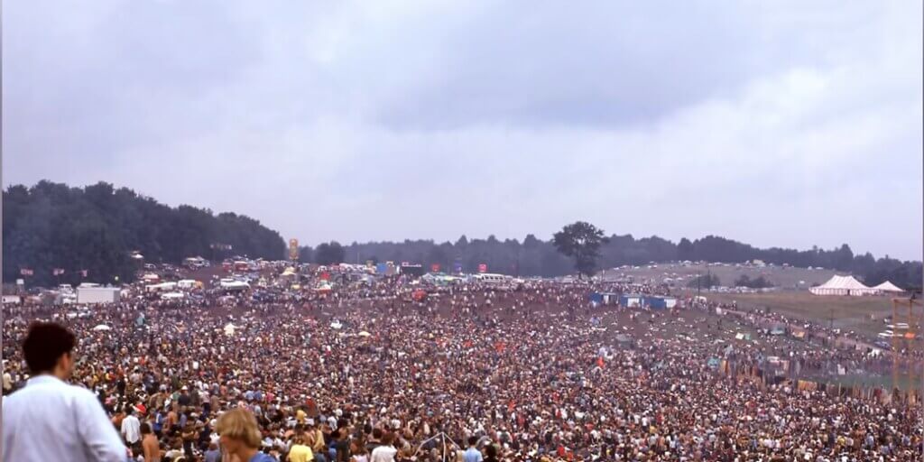 Woodstock music festival in 1969