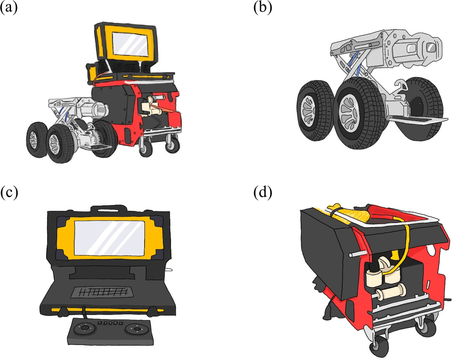 Components of the UGV mosquito-fighting robot