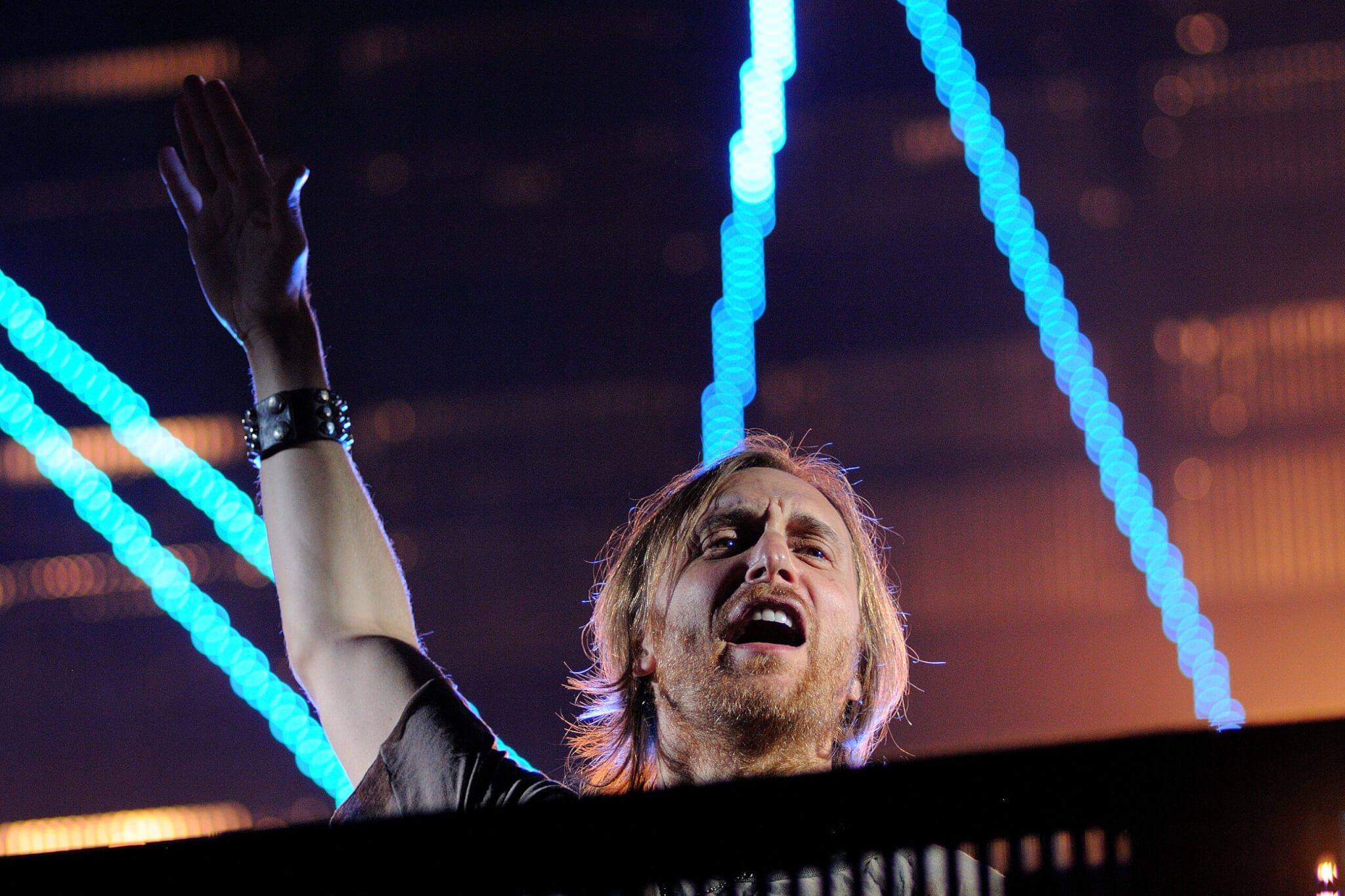 David Guetta performs at FIB on July 15, 2012 in Benicassim, Spain