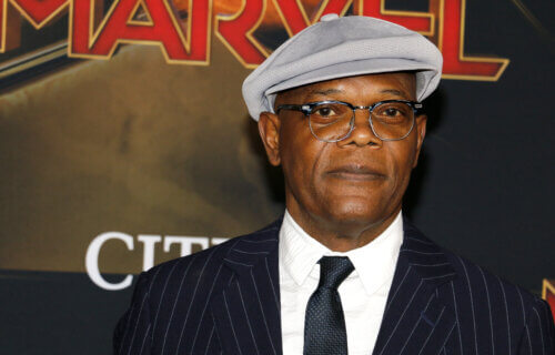 Samuel L. Jackson at the World premiere of 'Captain Marvel' in 2019