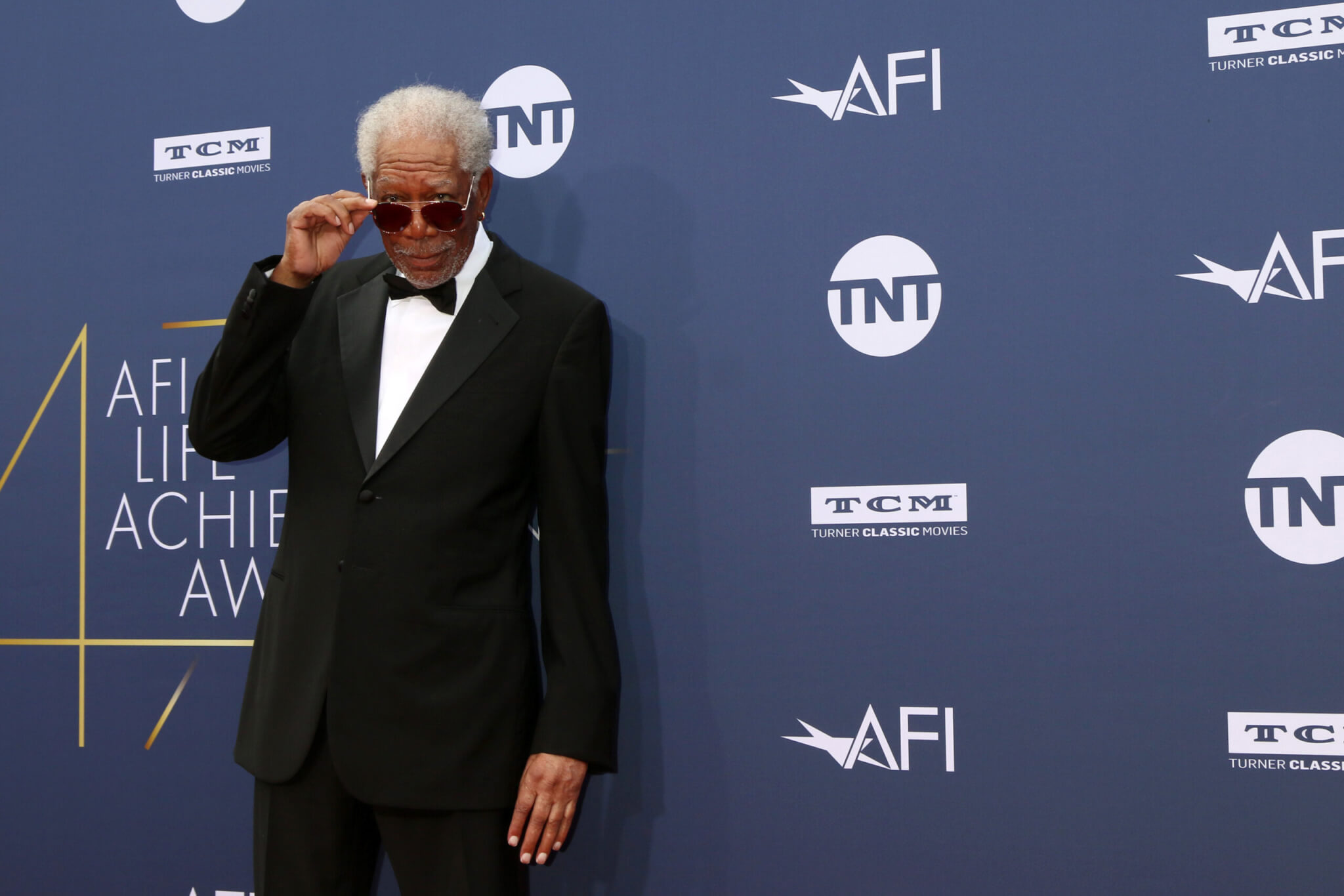 Morgan Freeman at the AFI Honors Denzel Washington in 2019 