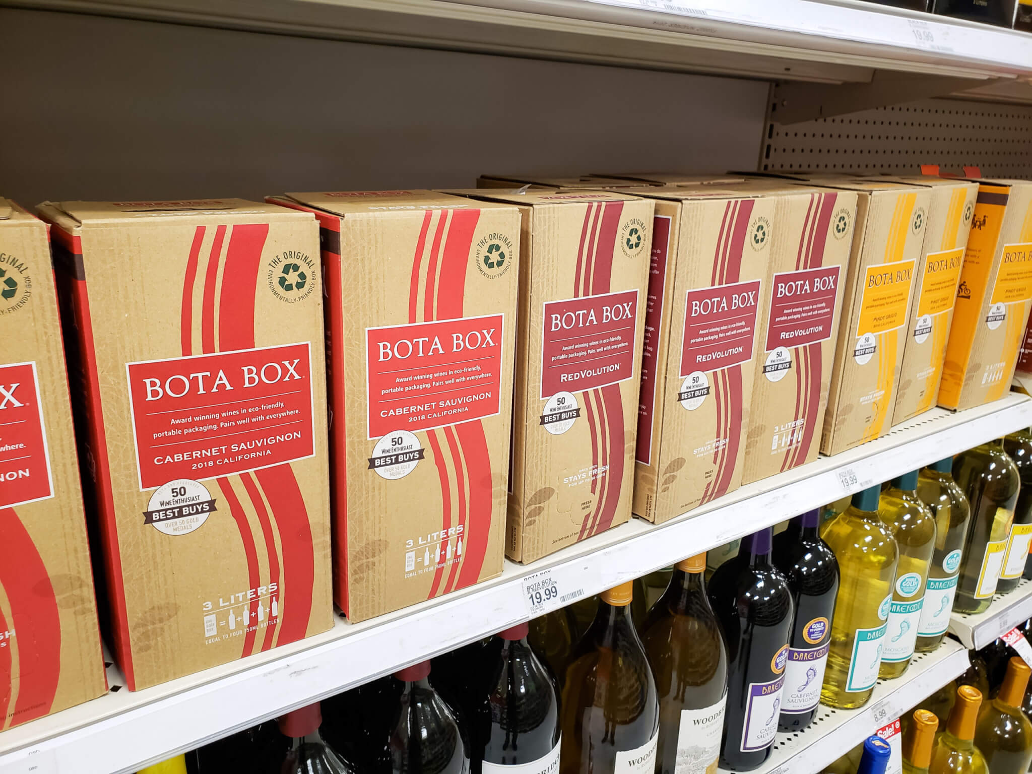 Bota Box wine on store shelves