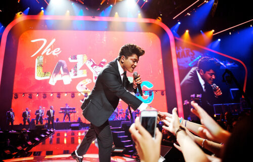 Bruno Mars performs at the inaugural iHeartRadio Music Festival in 2011