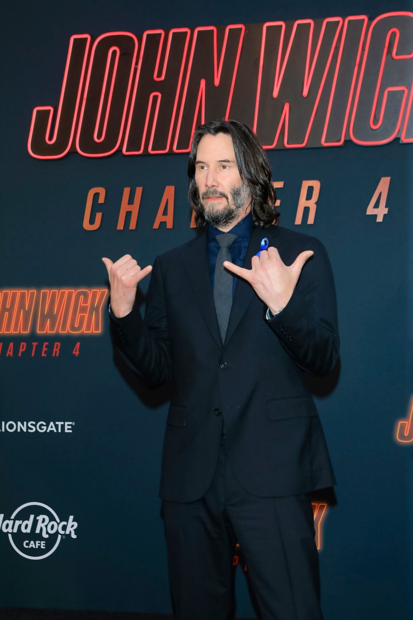 Keanu Reeves at the Premiere of Lionsgate's John Wick: Chapter 4 in 2023 
