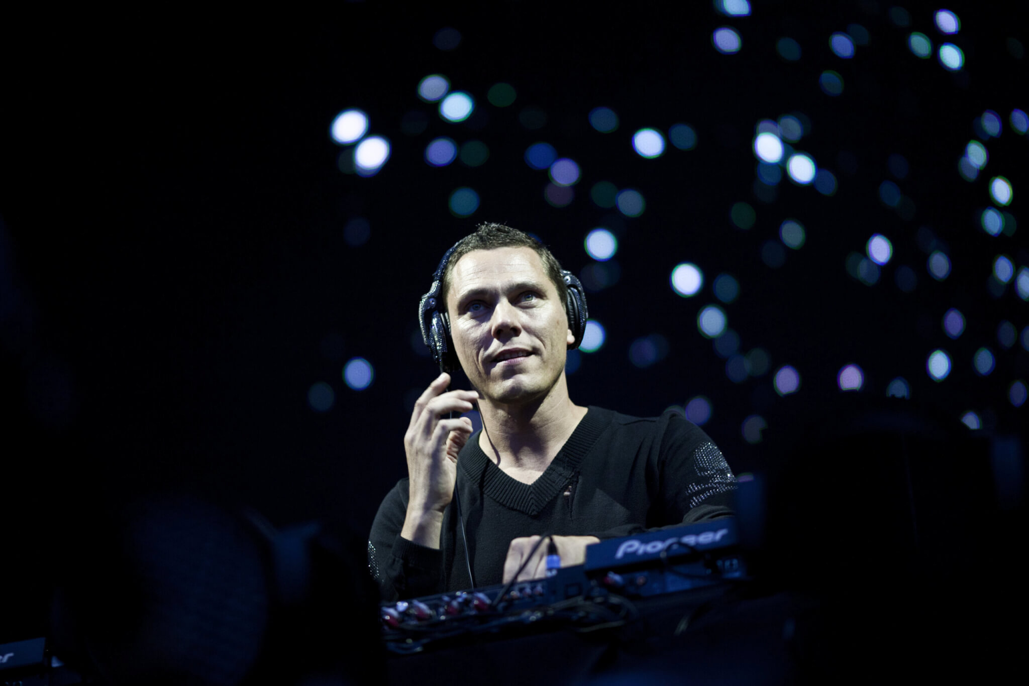 Tiësto performs a live DJ set at the Way Out West festival on August 13, 2011 in Gothenburg, Sweden.