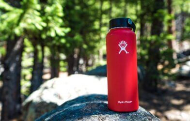 Hydr Flask water bottle in nature