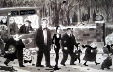 Addams Family cartoon