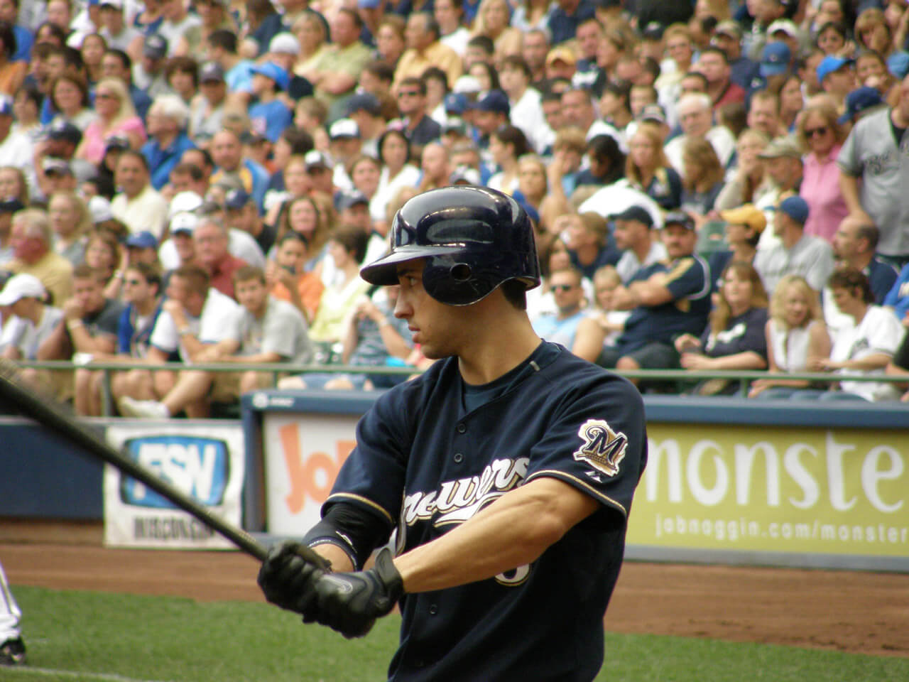Ryan Braun at bat for the Brewers