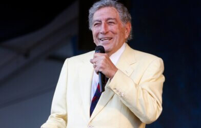 Legendary jazz singer Tony Bennett performs at the New Orleans Jazz and Heritage Festival.