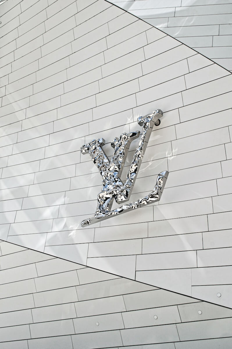 Sparkly Louis Vuitton logo