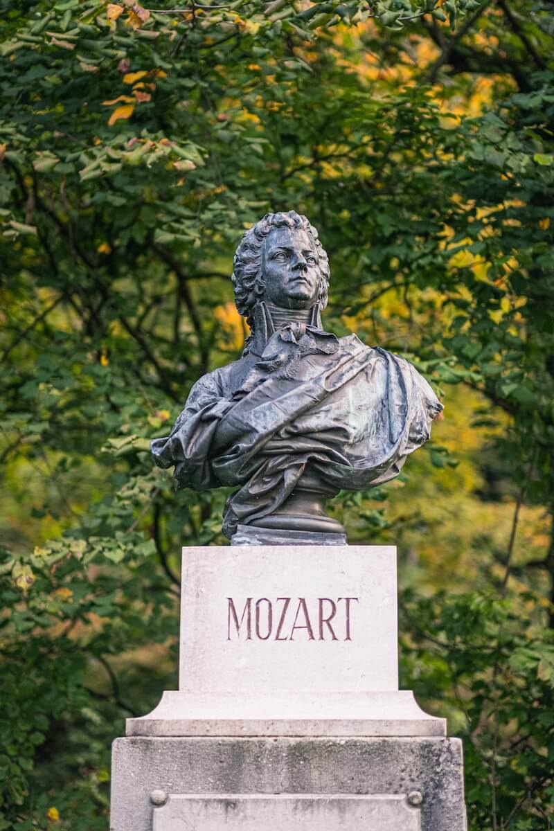 Mozart statue in Austria