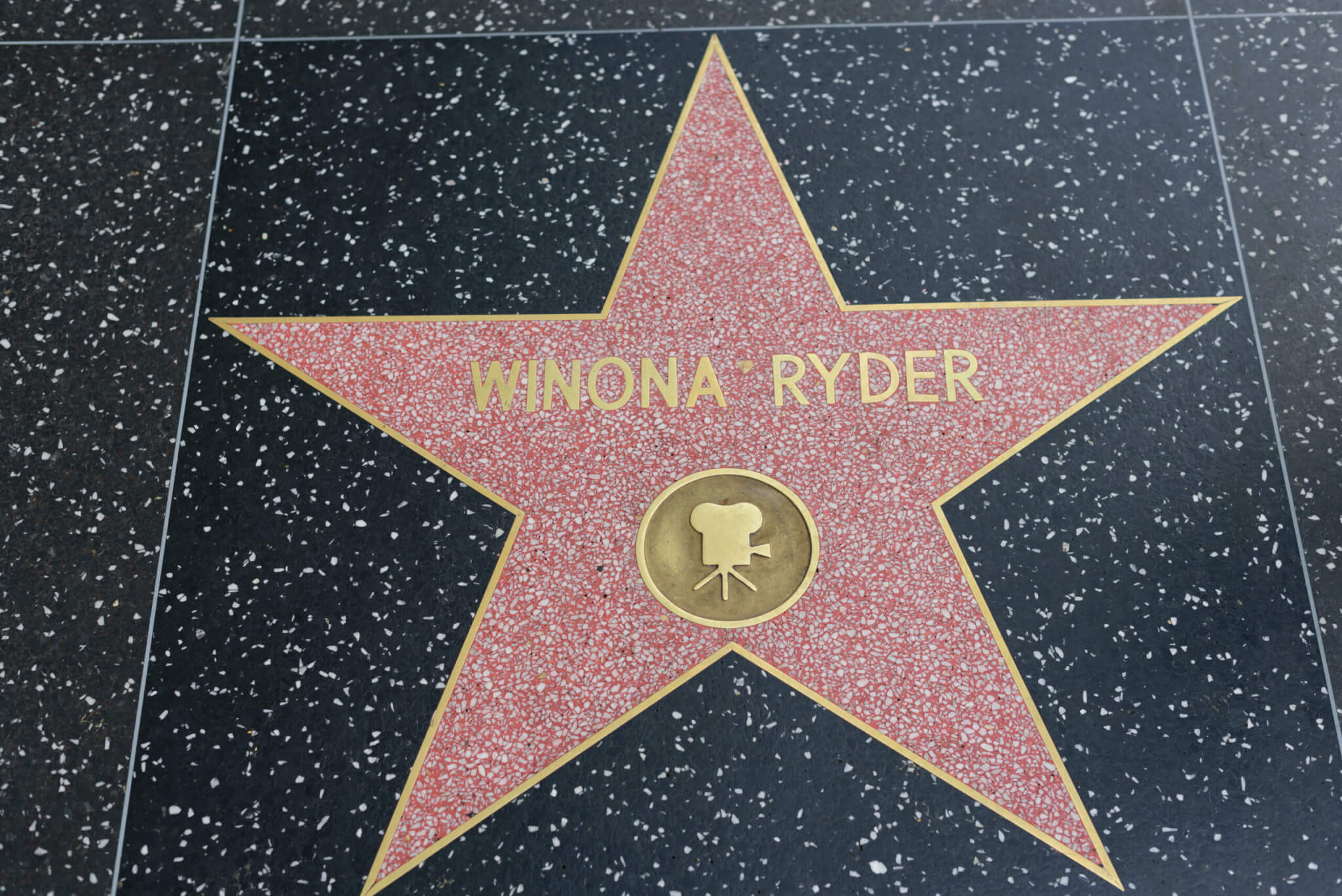 Winona Ryder's star on the Hollywood Walk of Fame