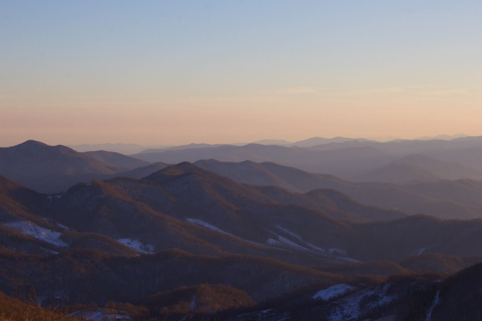 Appalachian Mountains and Cherokee National Forest in Tennessee