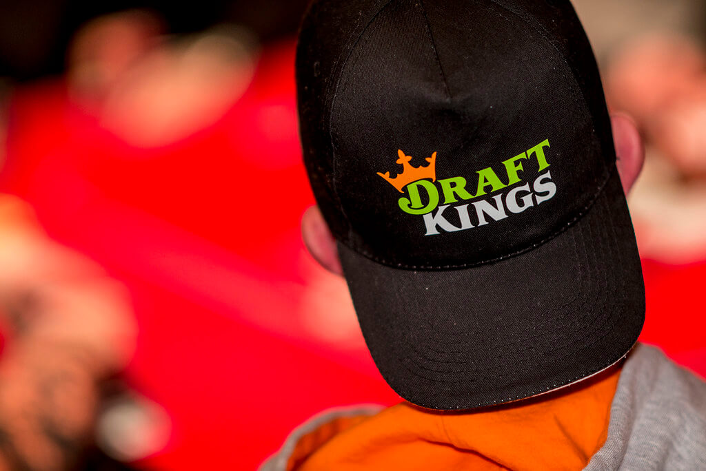 DraftKings logo on a hat