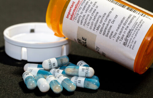 Closeup of Attention Deficit Hyperactivity Disorder (ADHD) Medication Adderall