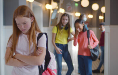 Unhappy schoolgirl excluded