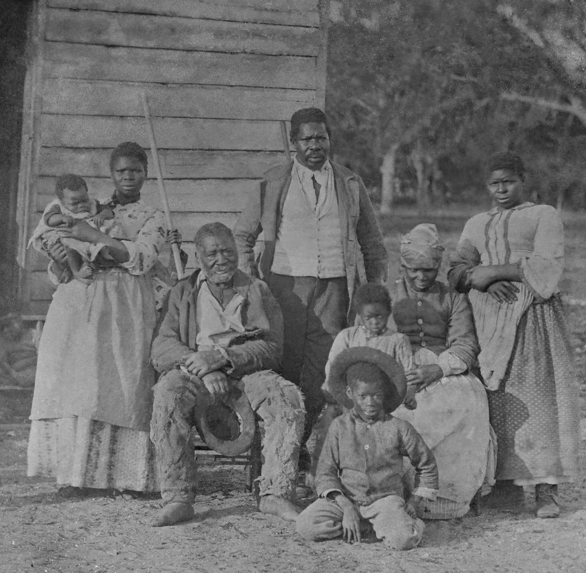 African American slave family representing five generations all born on the plantation of J. J. Smith, Beaufort, South Carolina.