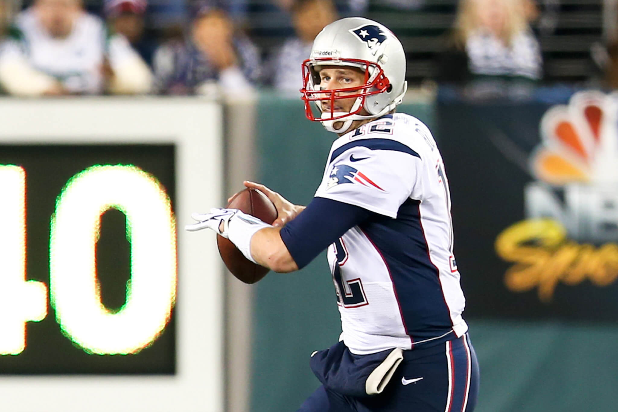 Tom Brady as quarterback of the New England Patriots