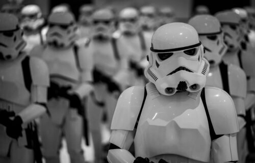 Stormtroopers from Star Wars