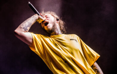 Post Malone performance at Rock Werchter Festival in 2018