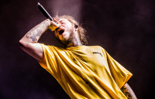 Post Malone performance at Rock Werchter Festival in 2018