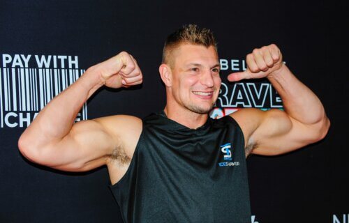 Rob Gronkowski attends the Sports Illustrated Swimsuit celebration for the launch of the 2022 Issue