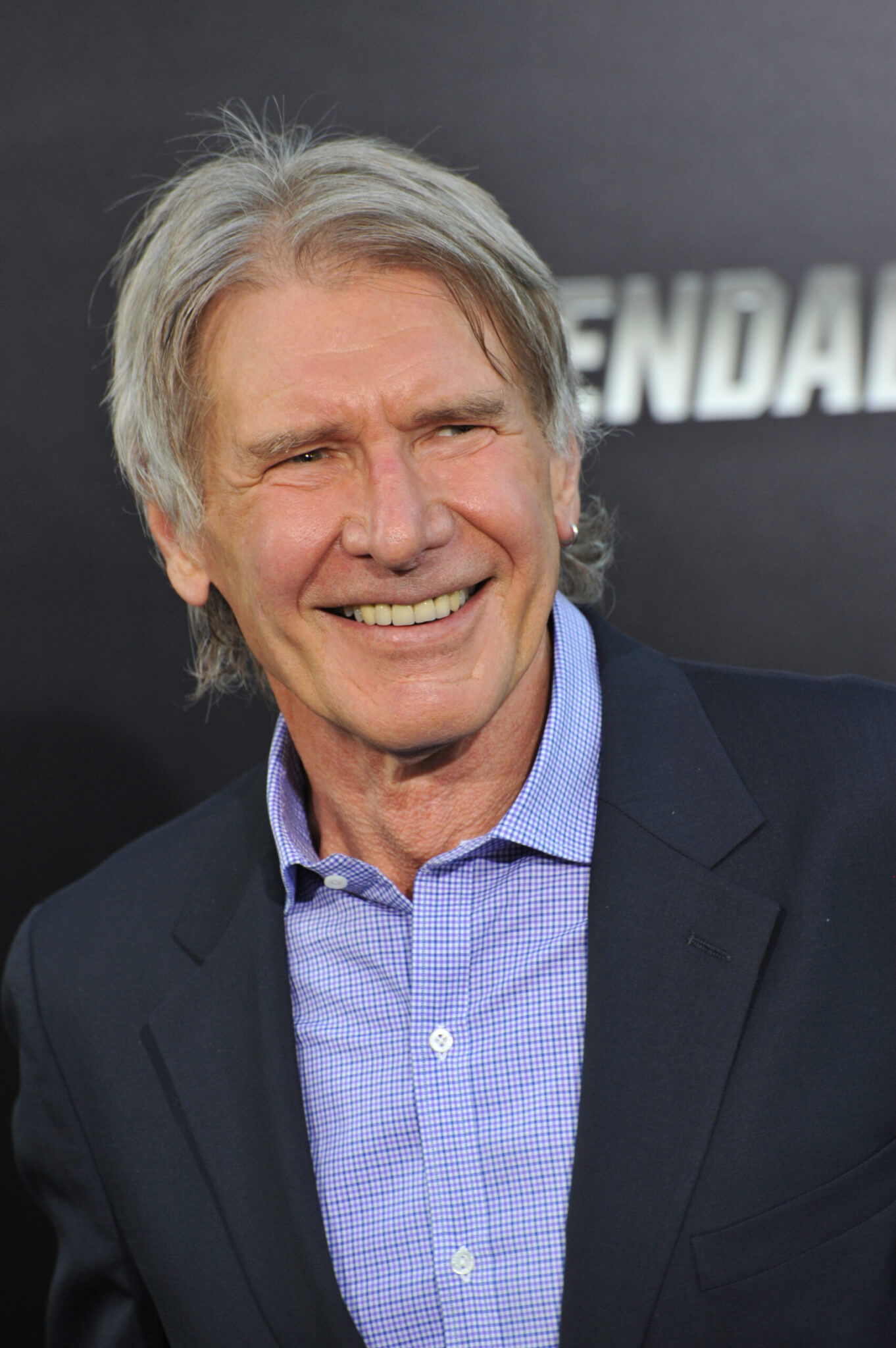 Harrison Ford at the Los Angeles premiere of his movie "The Expendables 3" in 2014