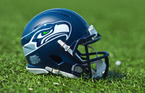 Seahawks football helmet